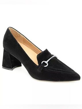Gentle Souls Women's Dionne Pointed Toe Heeled Loafers